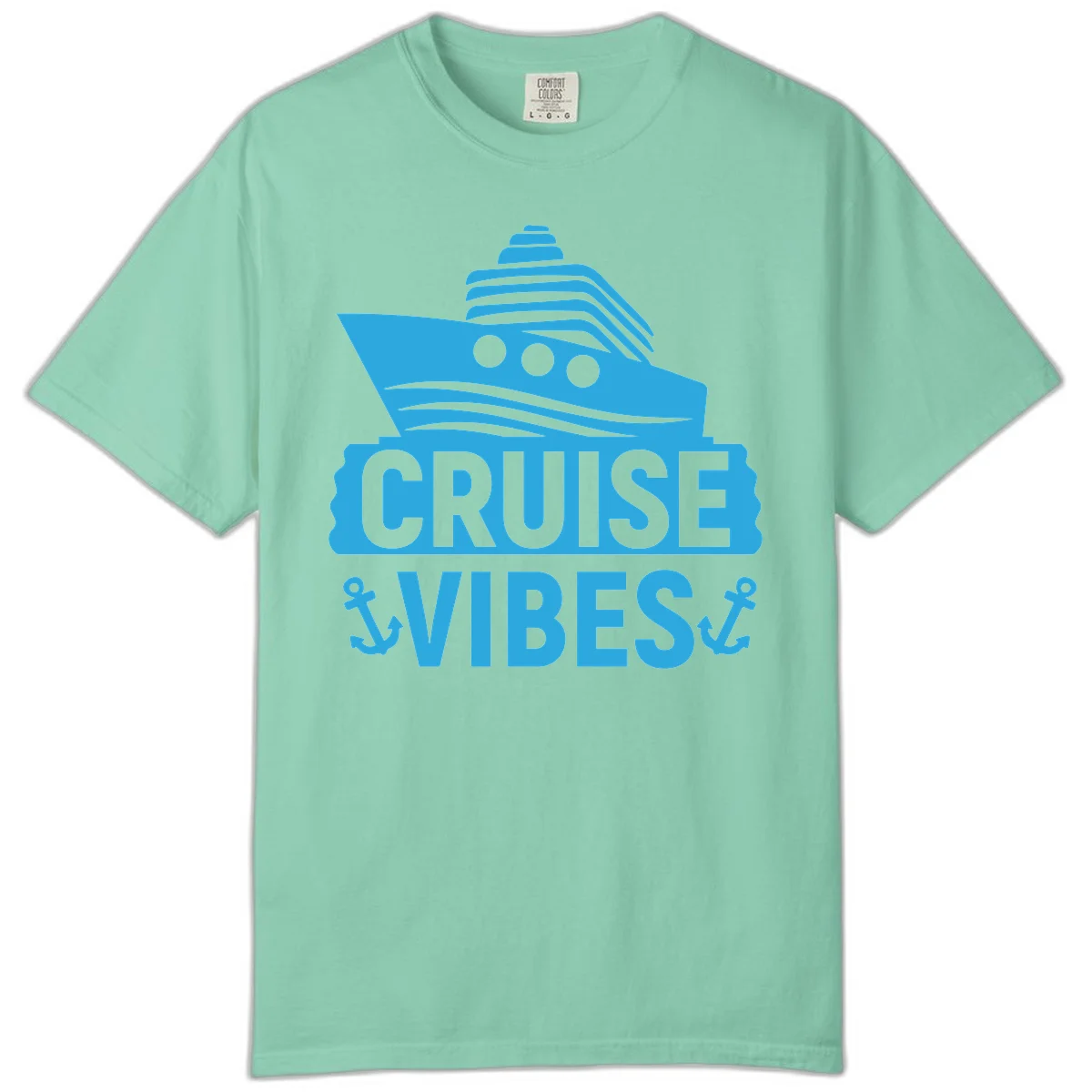 Cruise & Vibes Comfort Color T-Shirt in Island Reef