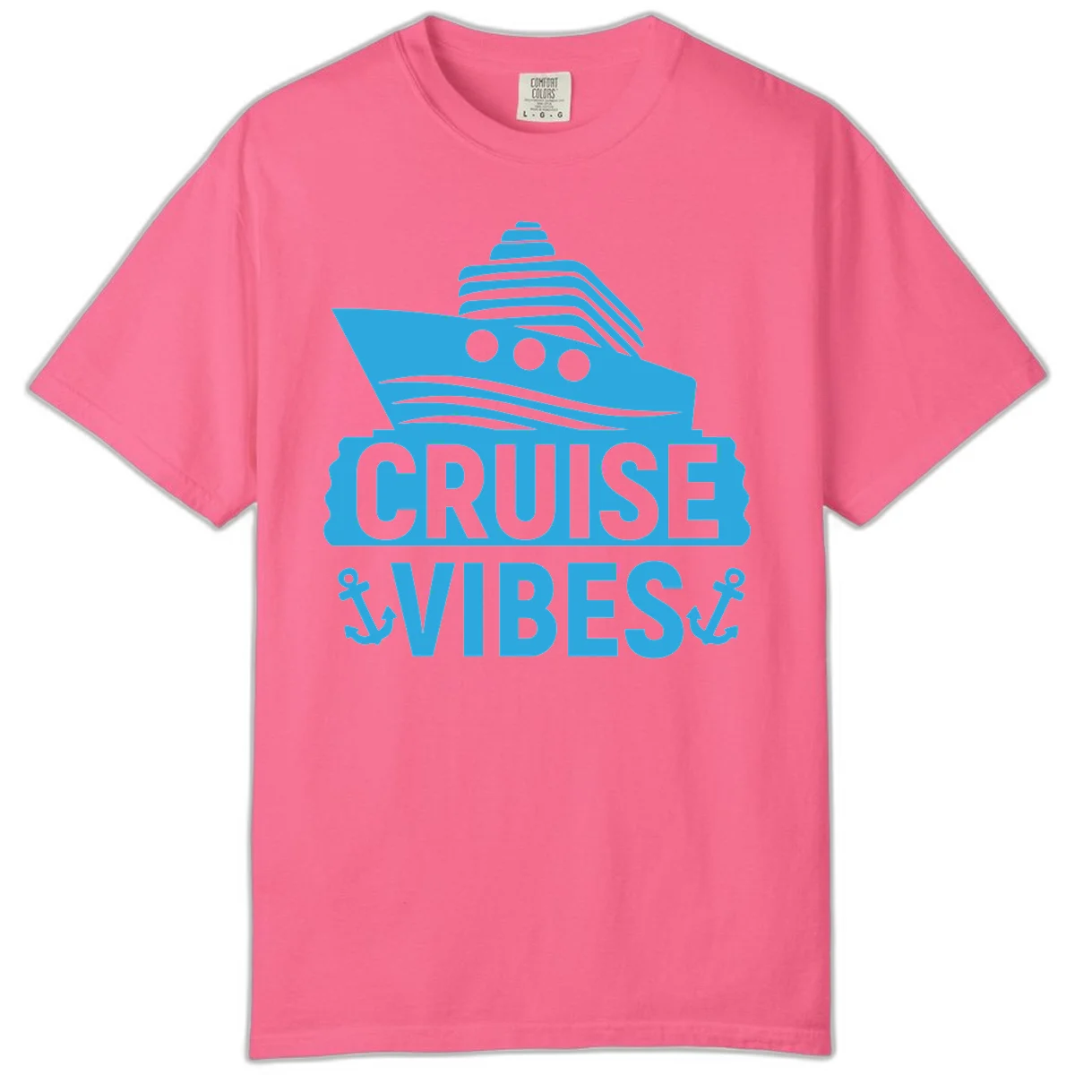Cruise & Vibes Comfort Color T-Shirt in Crunchberry