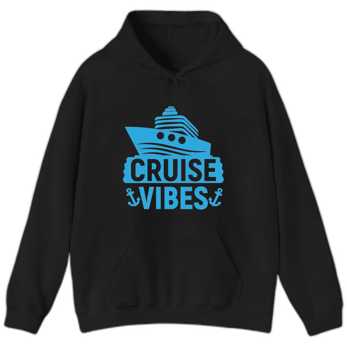 Cruise & Vibes Hoodie in Black
