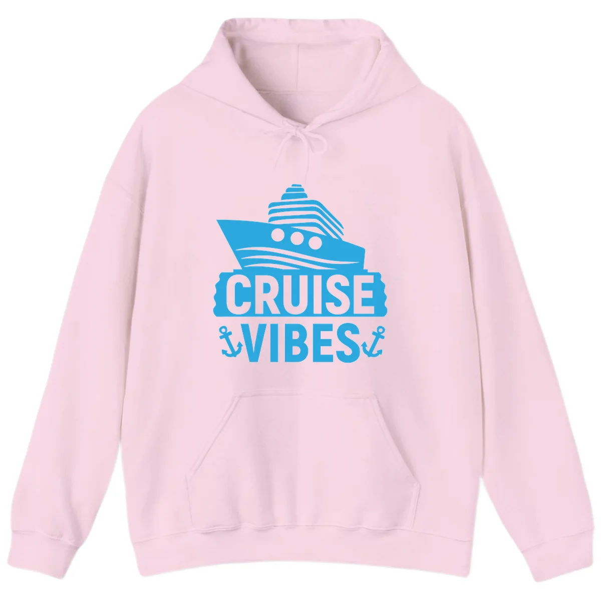 Cruise & Vibes Hoodie in Light Pink