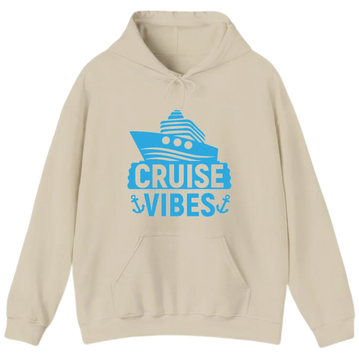 Cruise & Vibes Hoodie in Sand