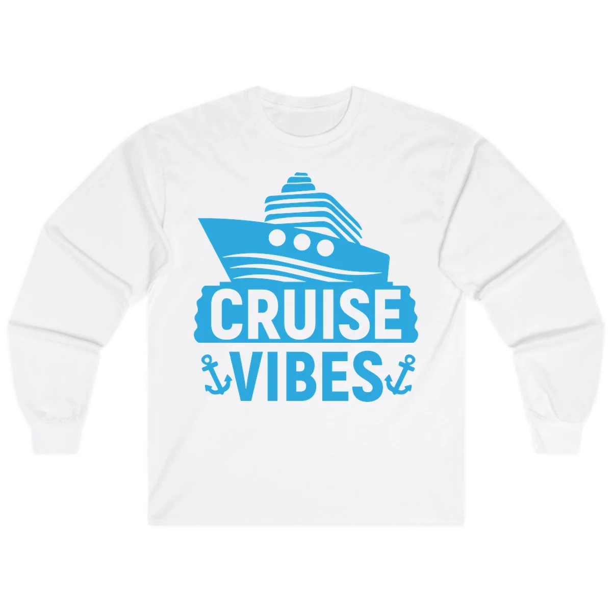 Cruise & Vibes Long Sleeve in White