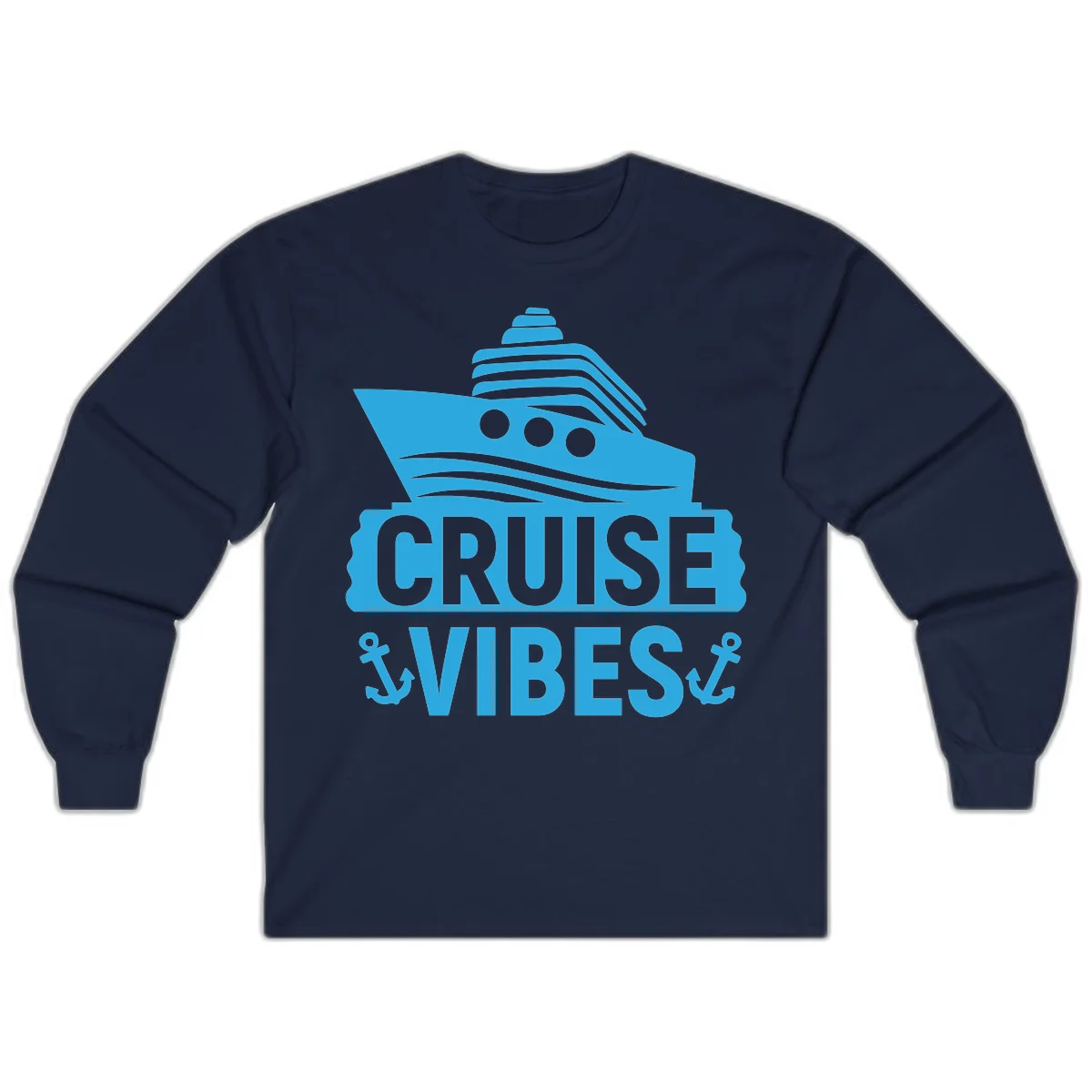 Cruise & Vibes Long Sleeve in Navy