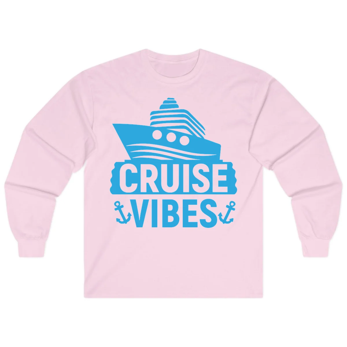 Cruise & Vibes Long Sleeve in Light Pink
