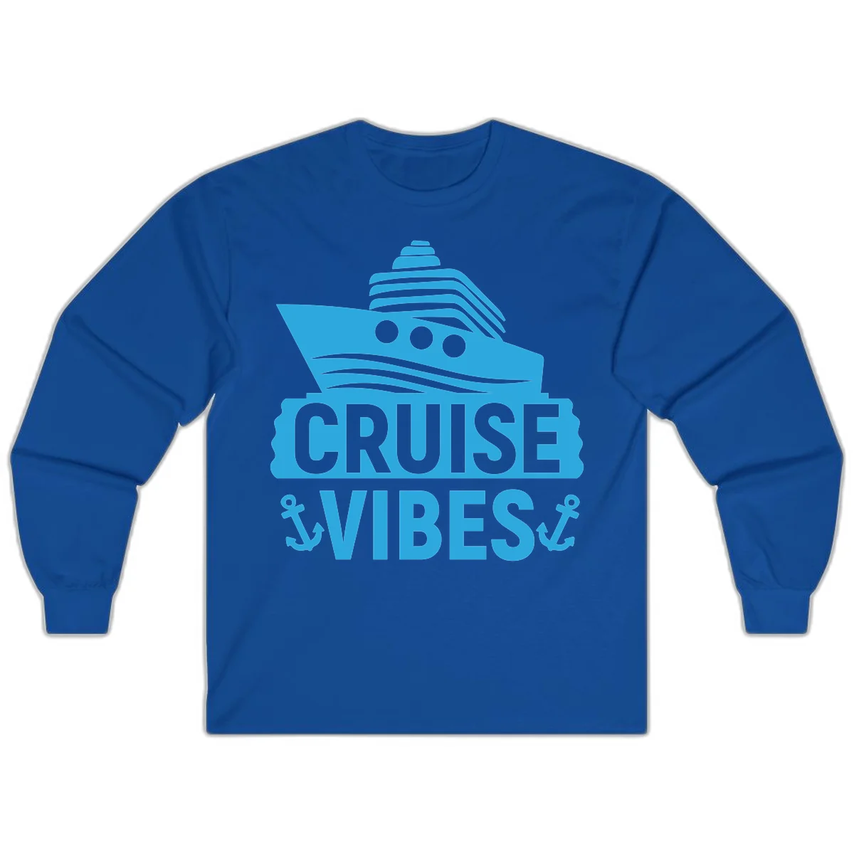 Cruise & Vibes Long Sleeve in Royal