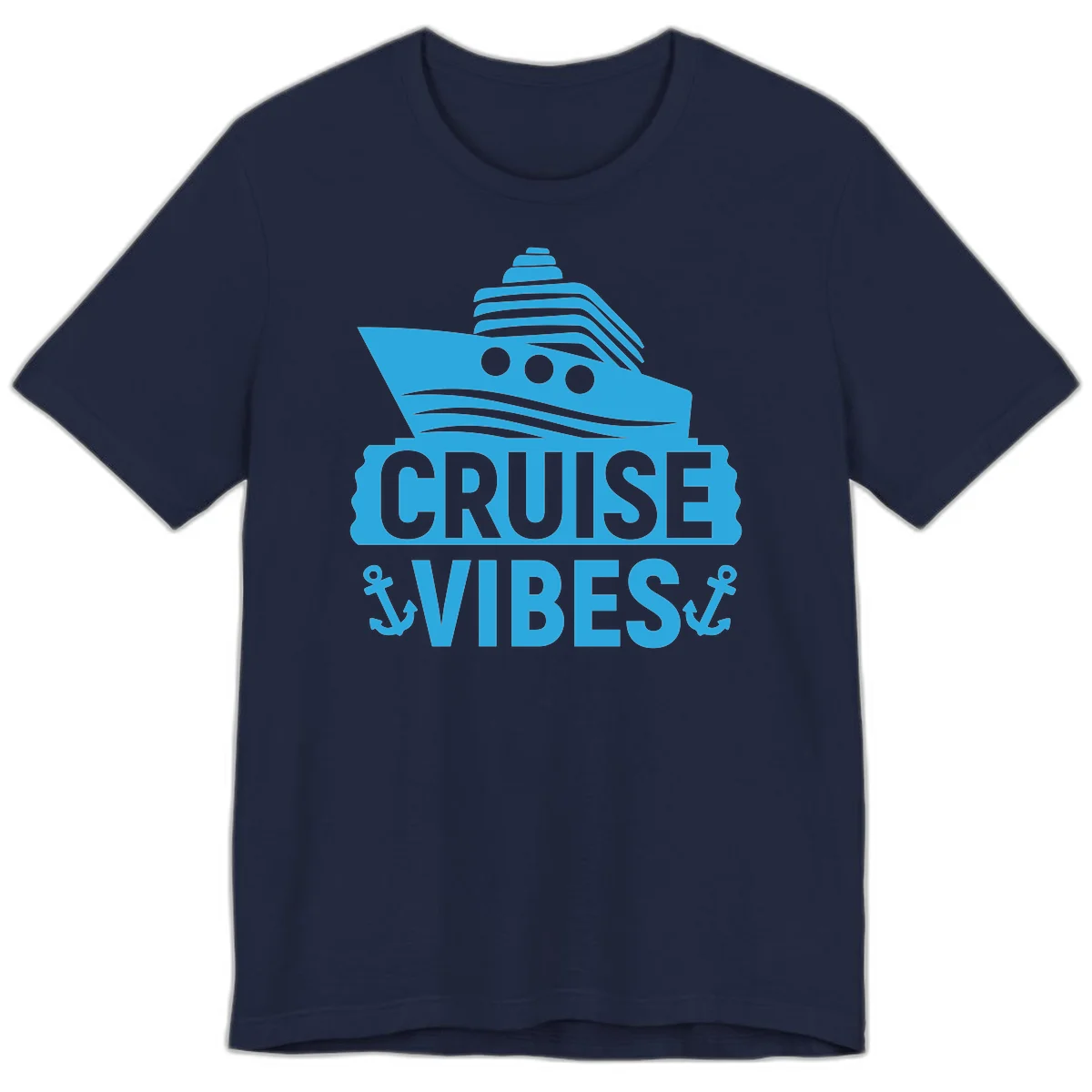 Cruise & Vibes Premium T-Shirt in Navy