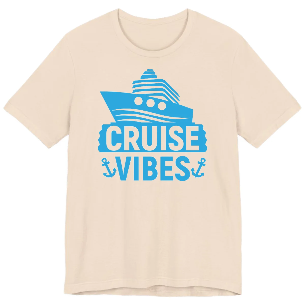 Cruise & Vibes Premium T-Shirt in Soft Cream