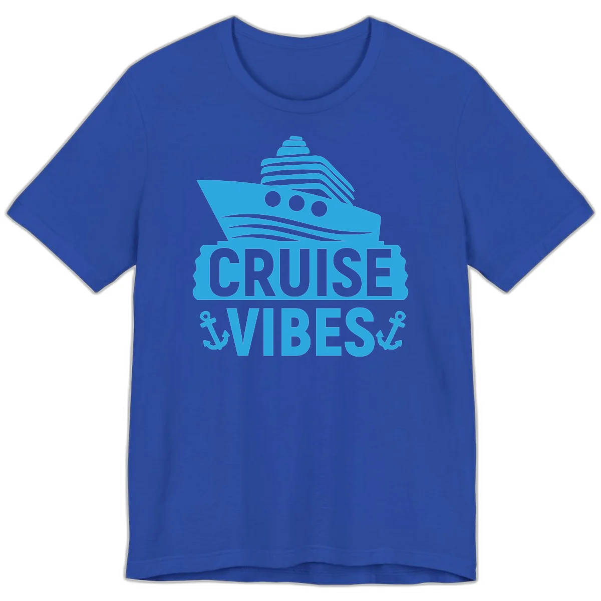 Cruise & Vibes Premium T-Shirt in True Royal