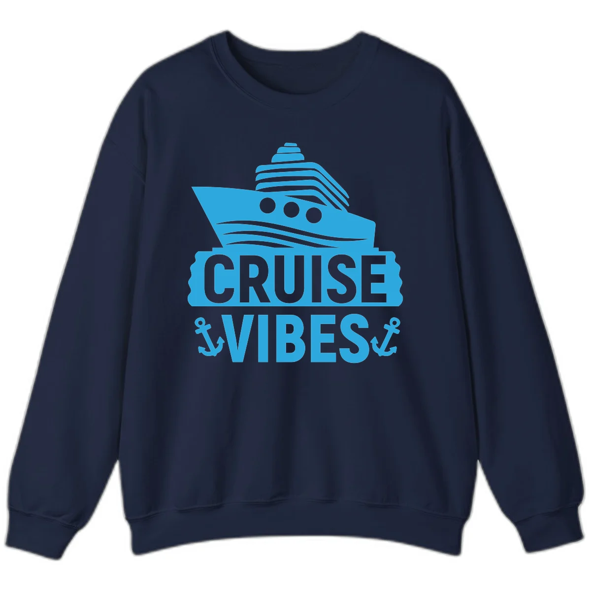 Cruise & Vibes Crewneck Sweatshirt in Navy