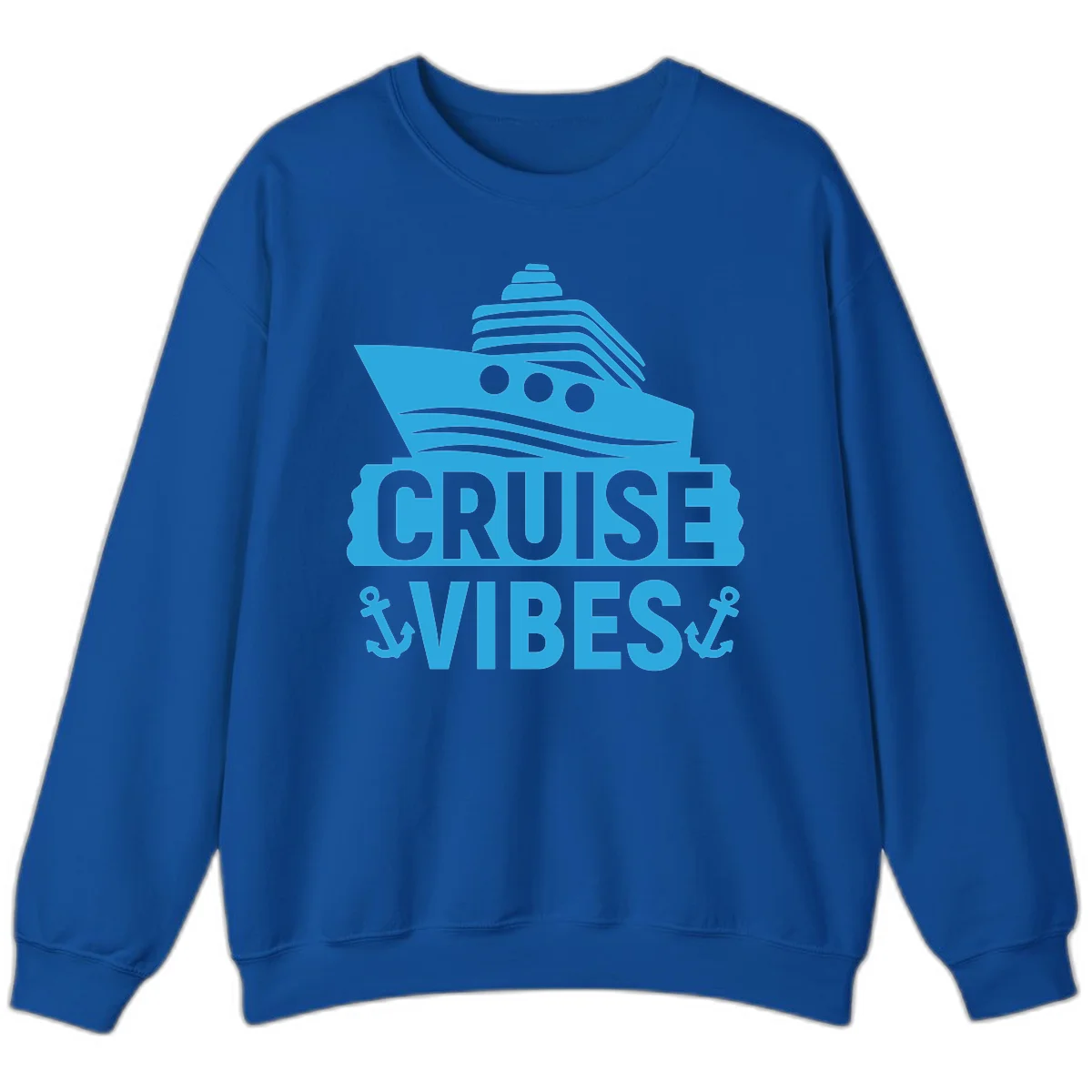 Cruise & Vibes Crewneck Sweatshirt in Royal