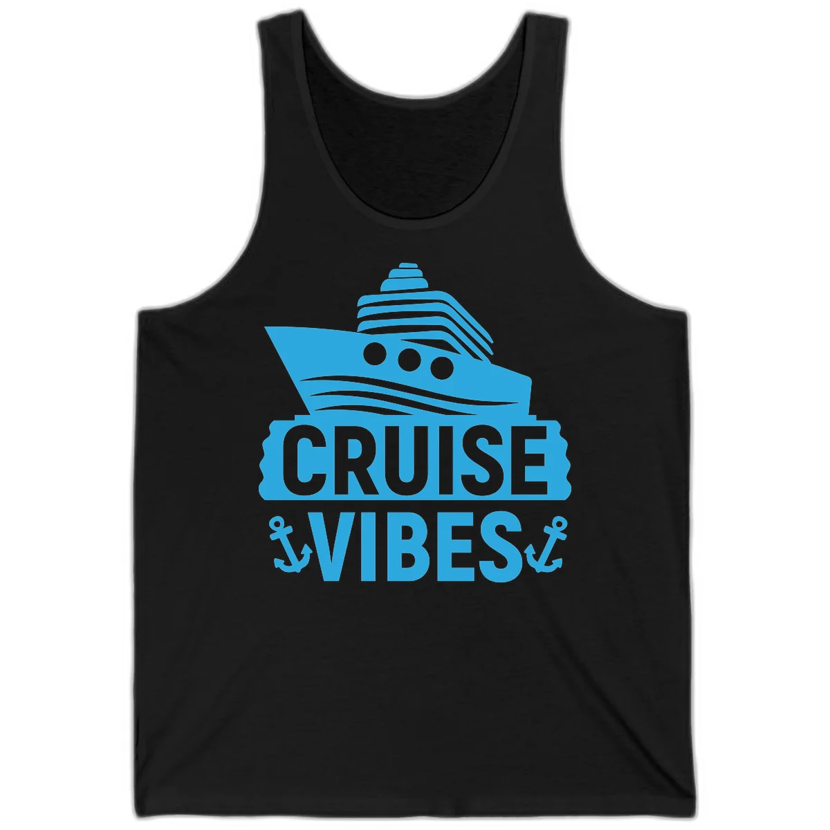 Cruise & Vibes Tank Top in Black