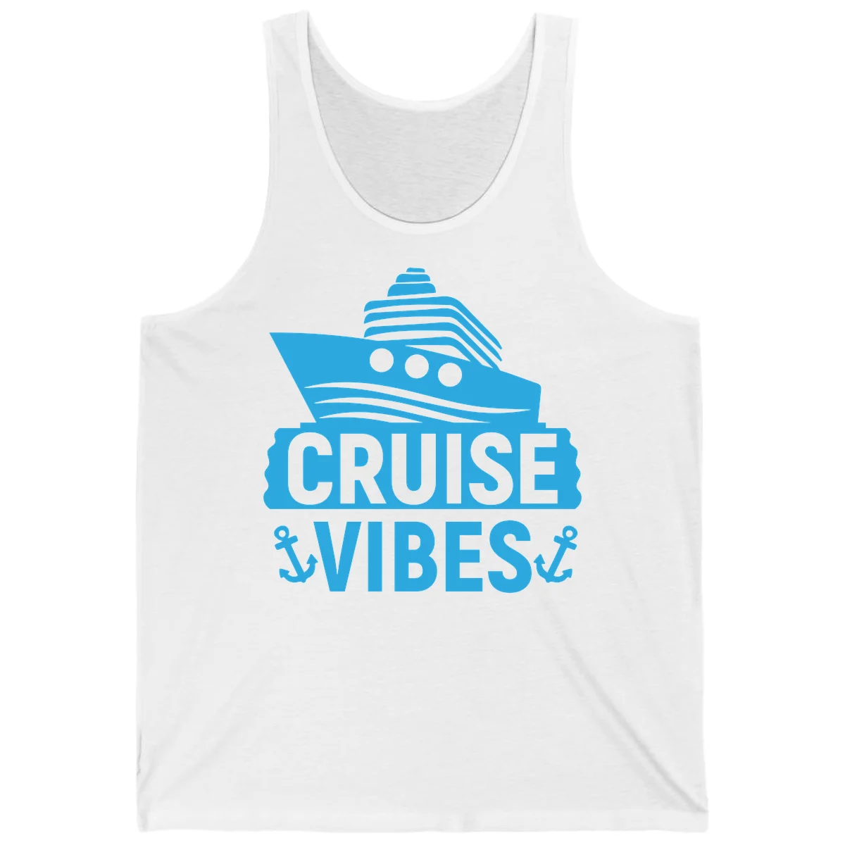 Cruise & Vibes Tank Top in White