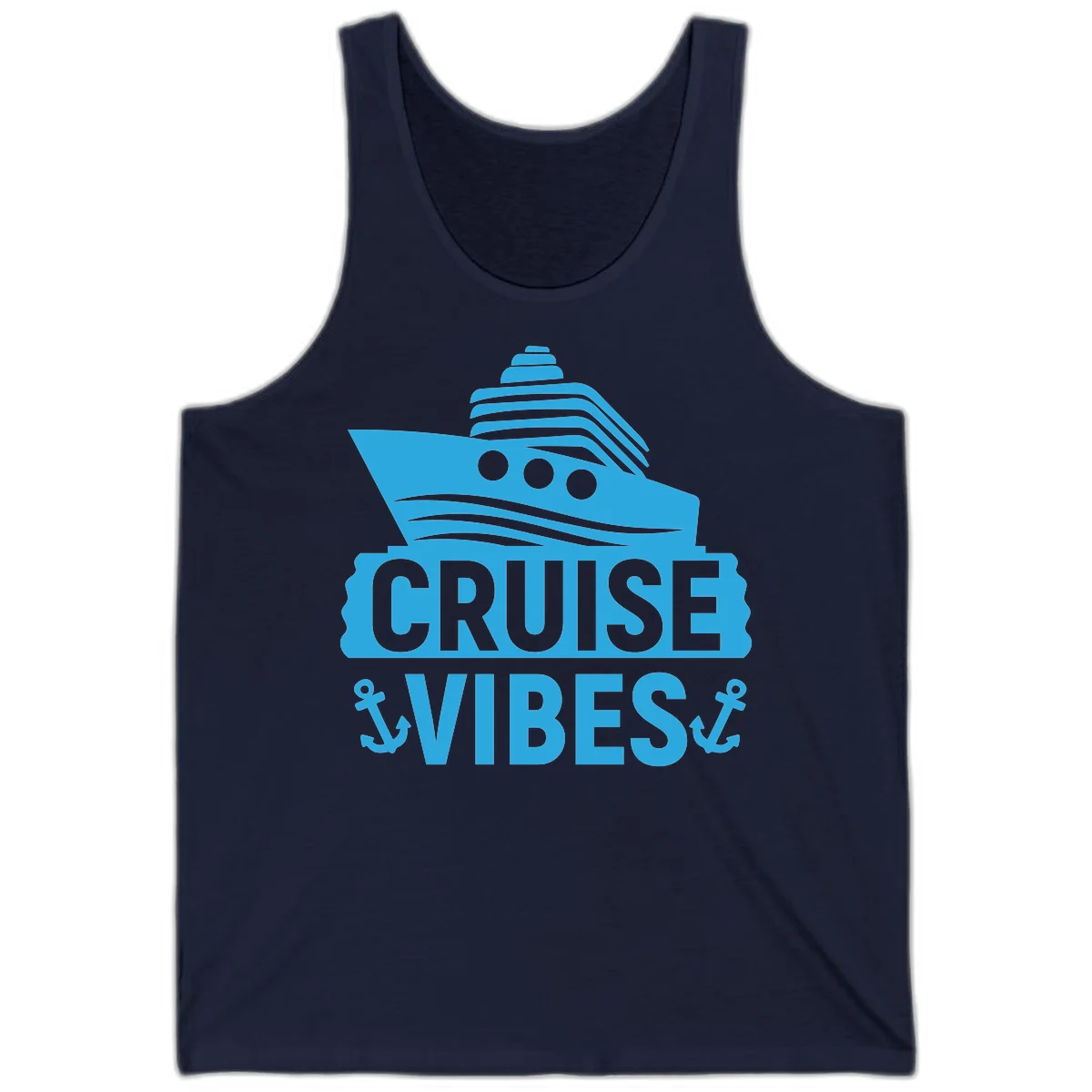Cruise & Vibes Tank Top in Navy