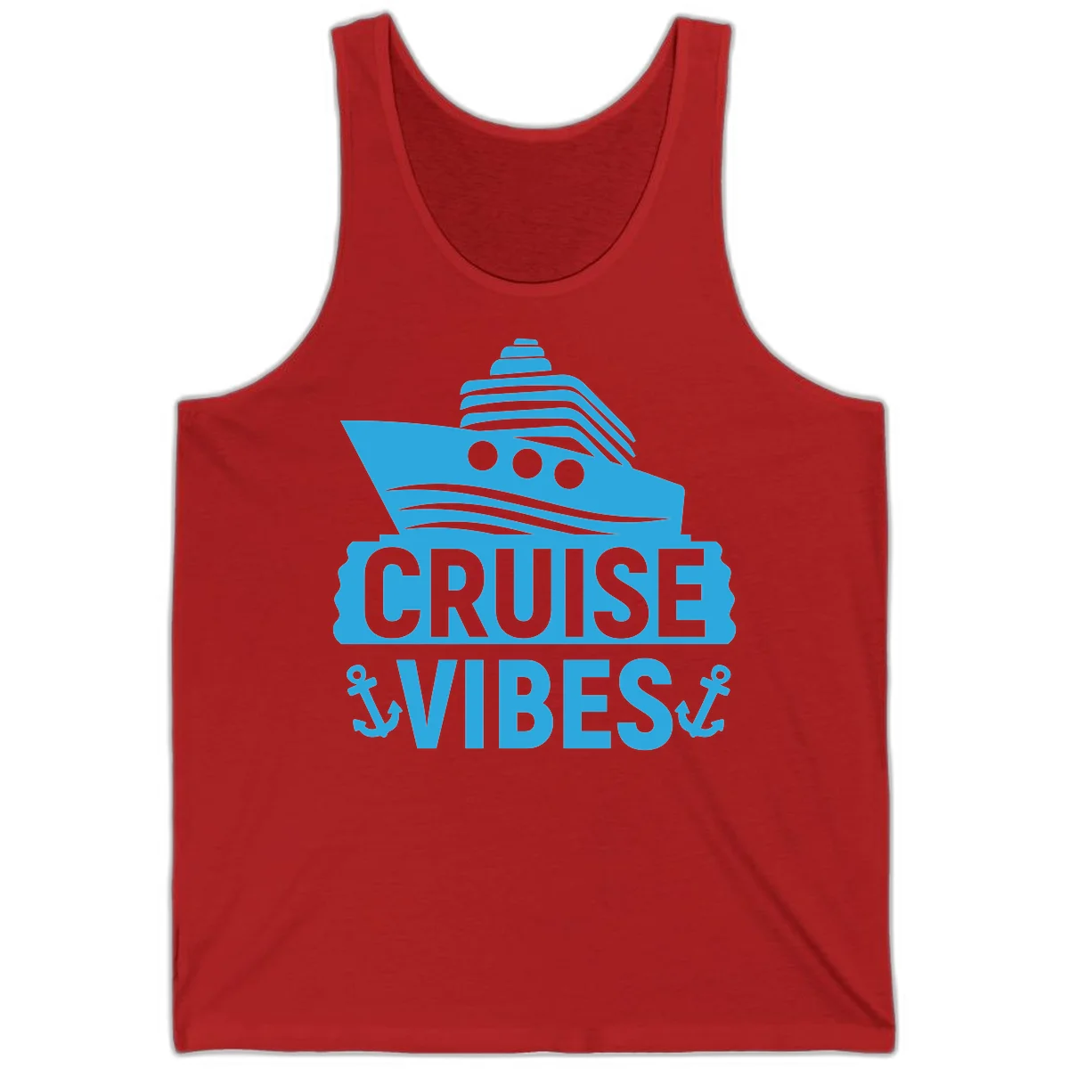Cruise & Vibes Tank Top in Red