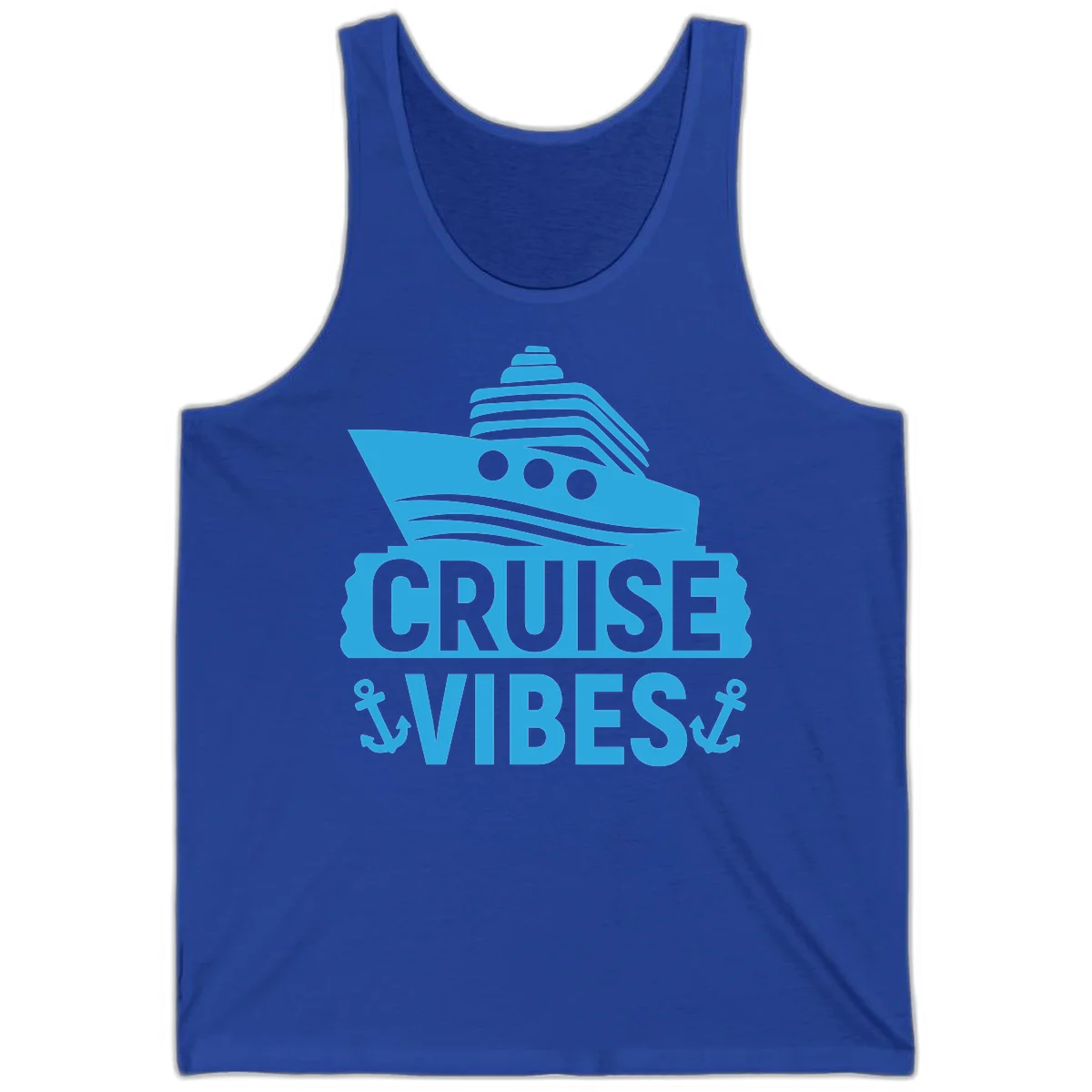 Cruise & Vibes Tank Top in True Royal