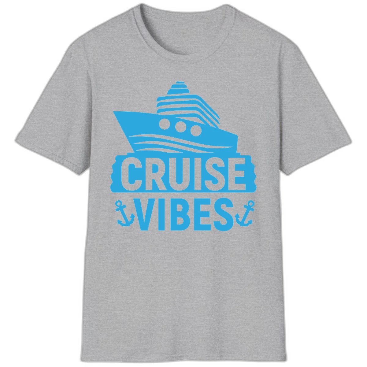 Cruise & Vibes T-Shirt in Sport Grey