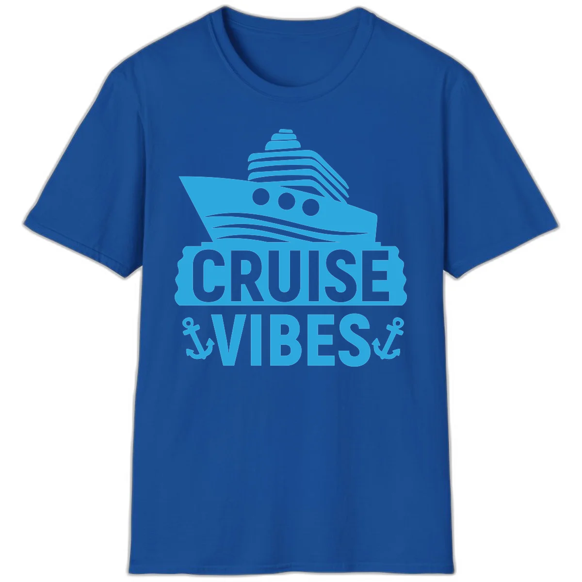 Cruise & Vibes T-Shirt in Royal
