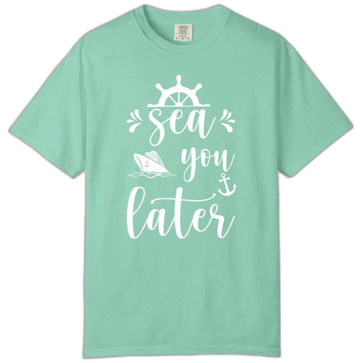 Sea You On The Sails Comfort Color T-Shirt in Island Reef