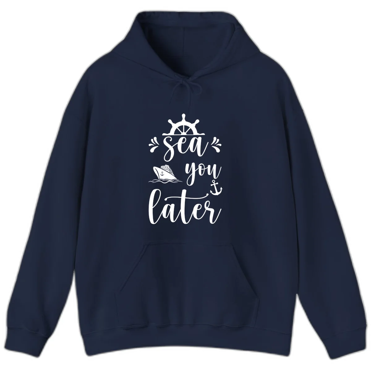 Sea You On The Sails Hoodie in Navy