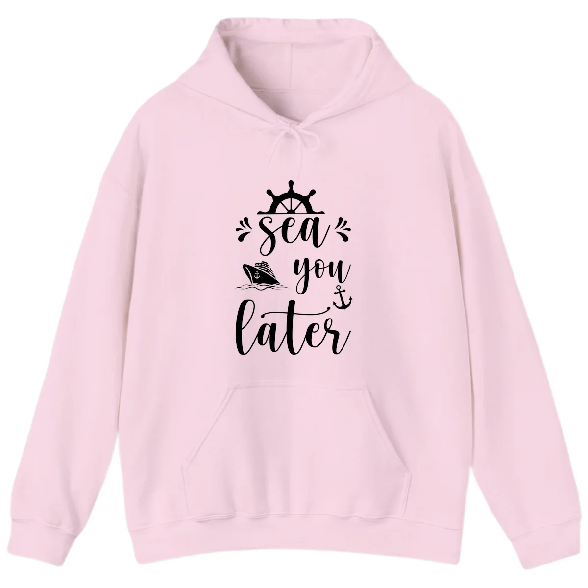 Sea You On The Sails Hoodie in Light Pink