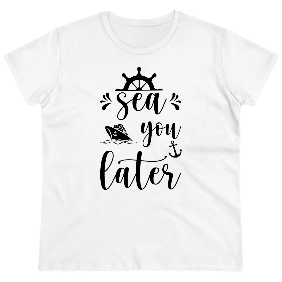 Sea You On The Sails Ladies Tee in White