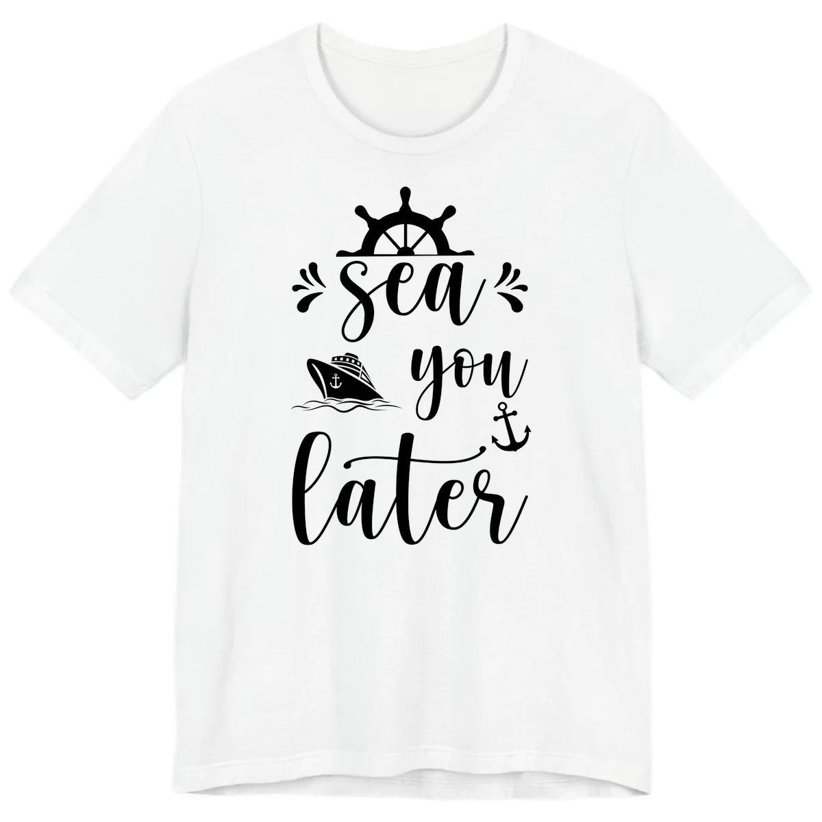 Sea You On The Sails Premium T-Shirt in White