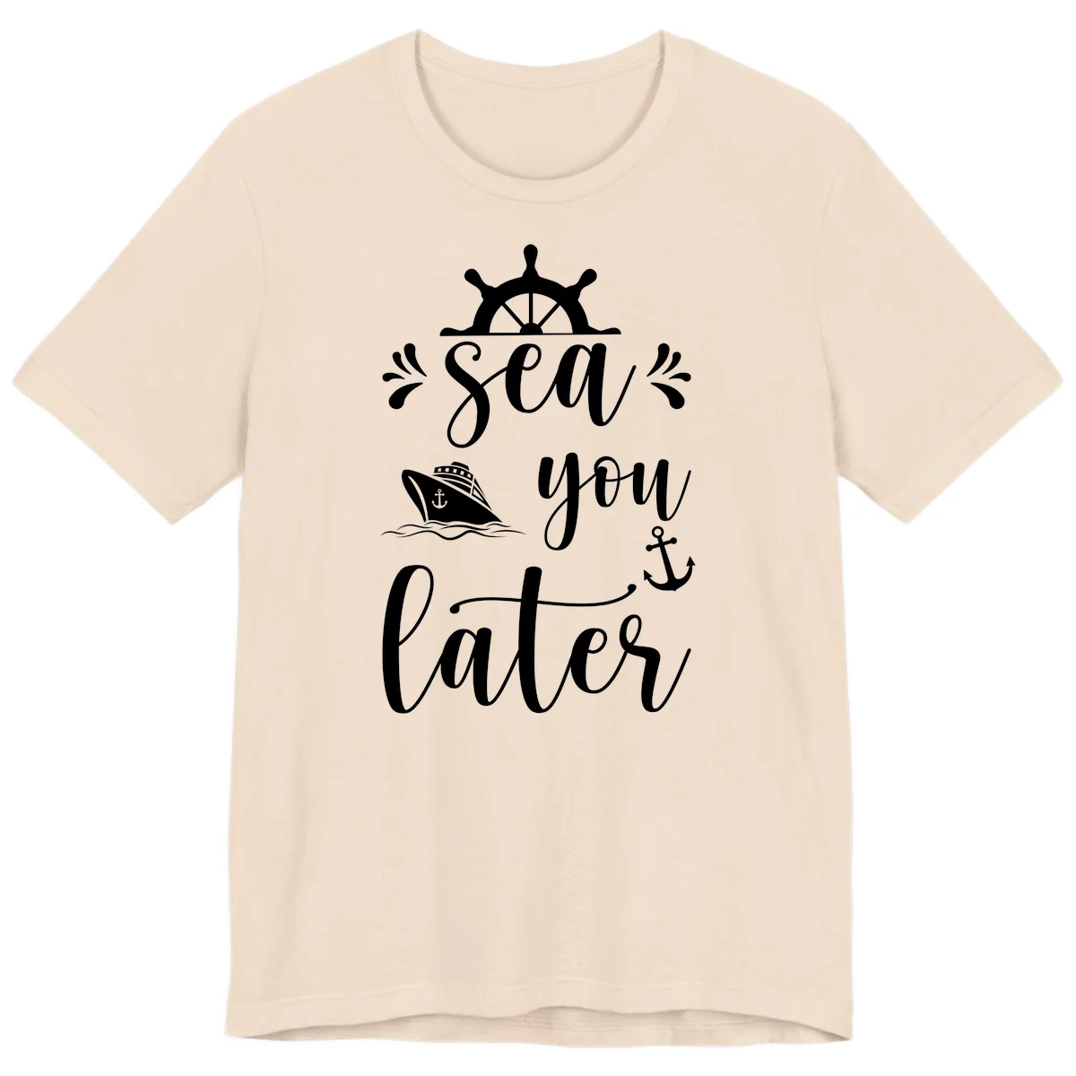 Sea You On The Sails Premium T-Shirt in Soft Cream