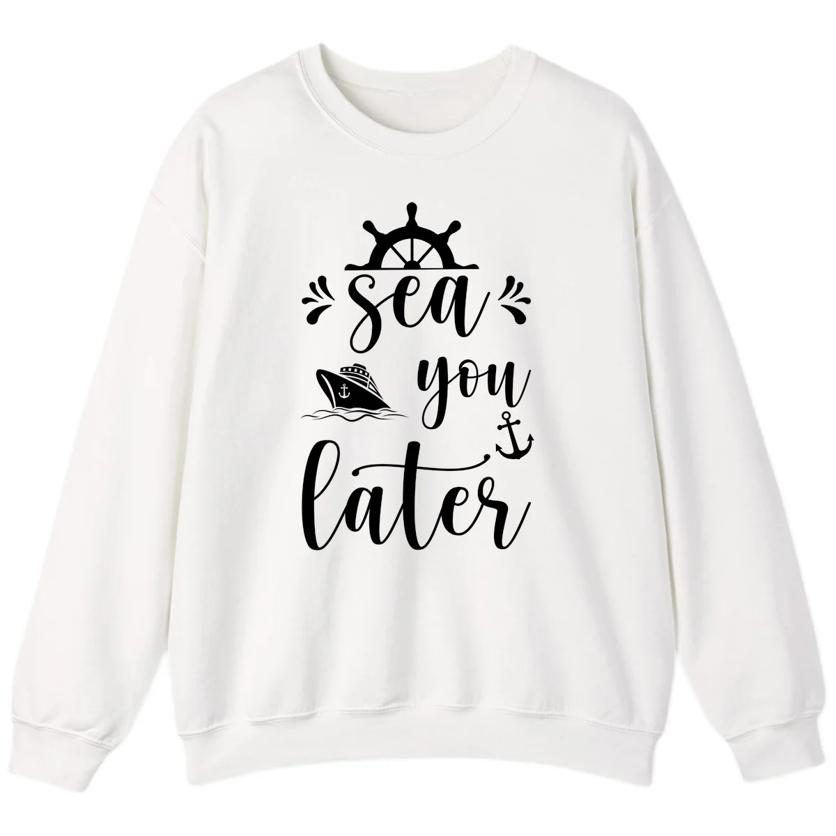Sea You On The Sails Sweatshirt in White
