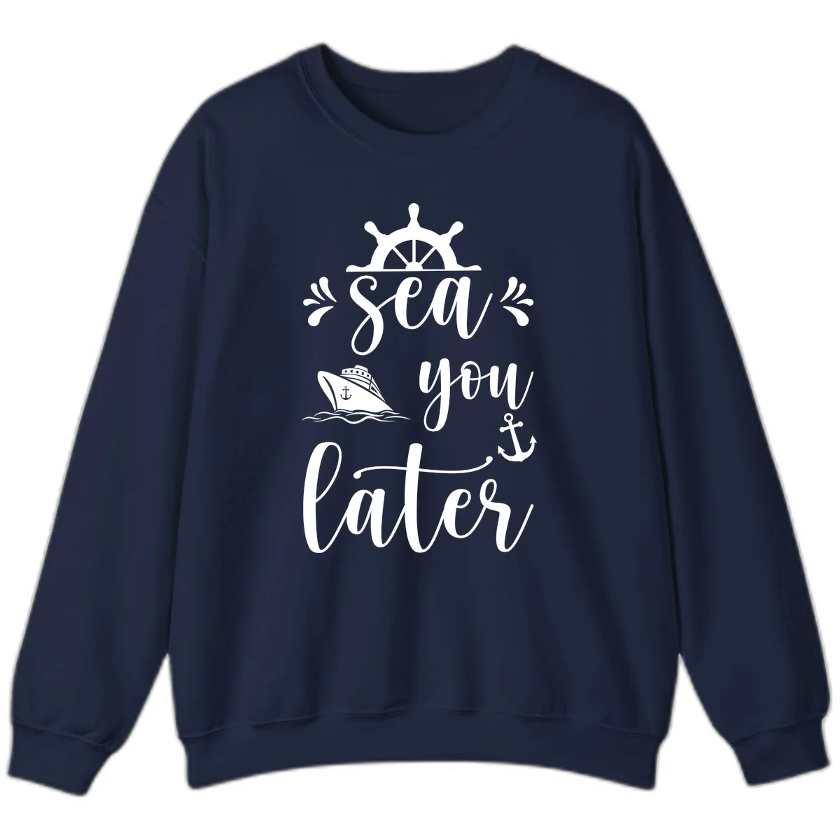 Sea You On The Sails Sweatshirt in Navy
