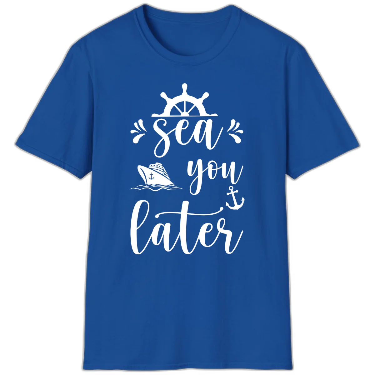 Sea You On The Sails T-Shirt in Royal