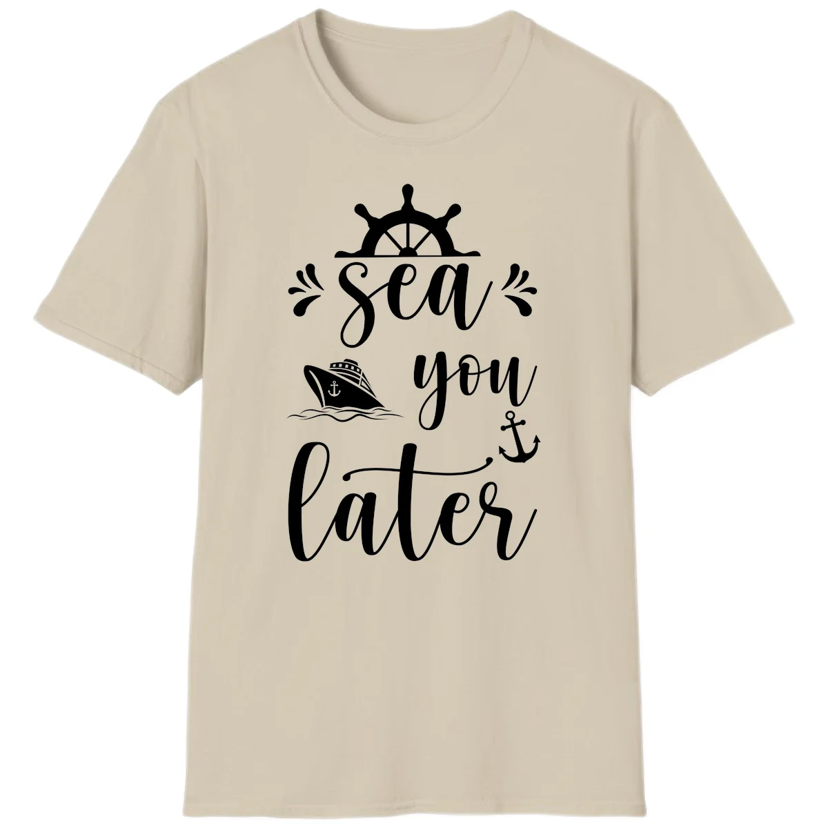 Sea You On The Sails T-Shirt in Sand