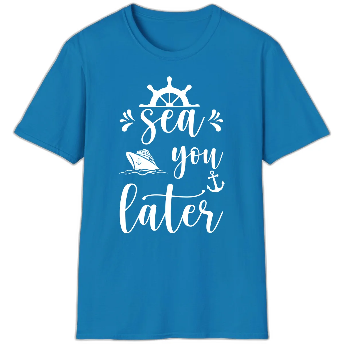 Sea You On The Sails T-Shirt in Sapphire