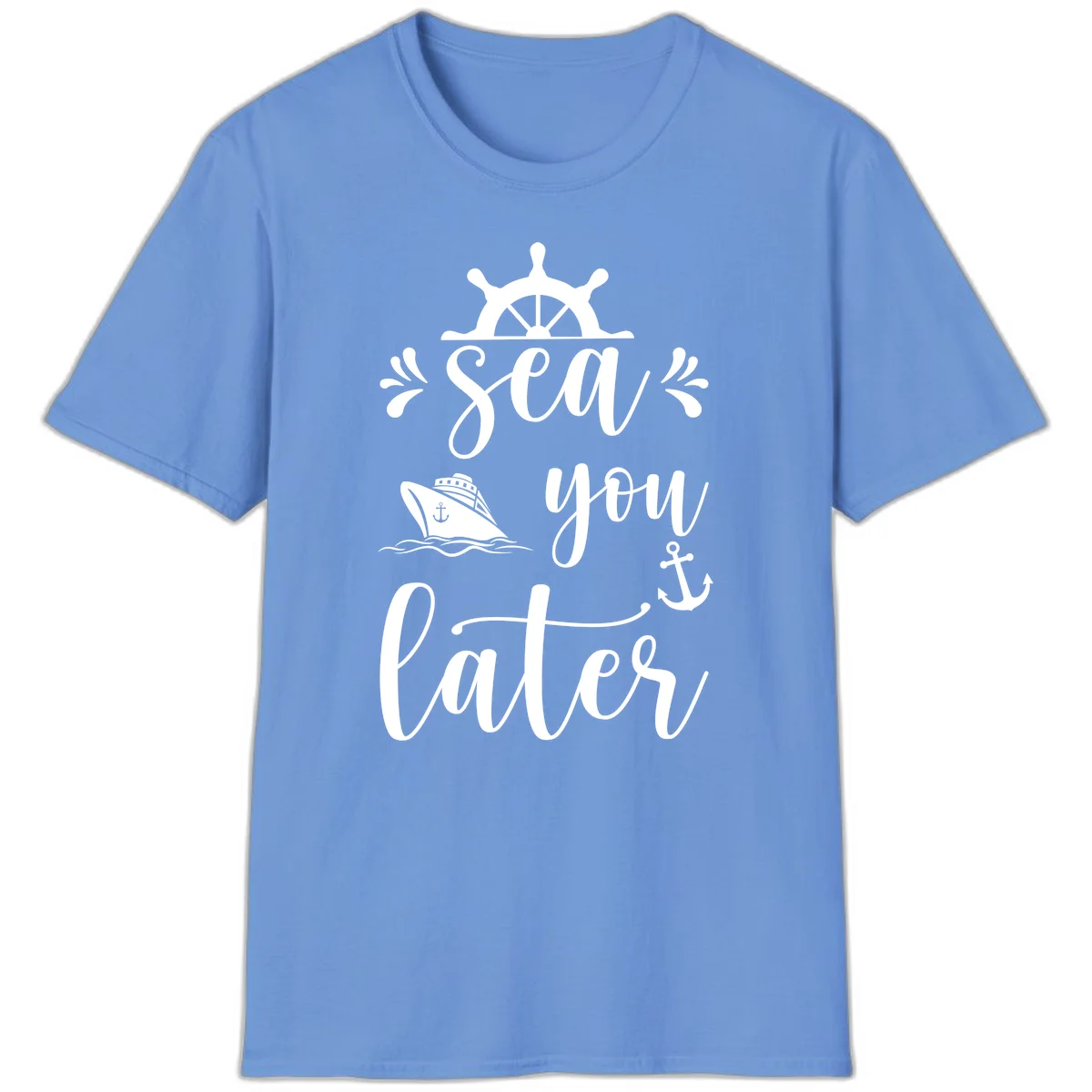 Sea You On The Sails T-Shirt in Carolina Blue