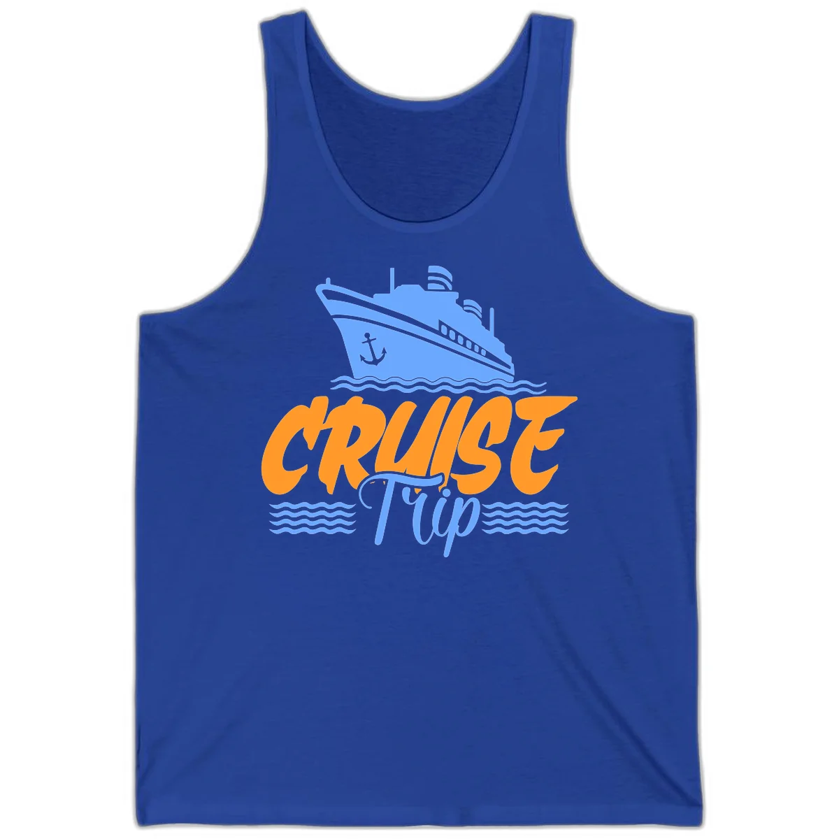 Cruise Trip Ship Anchor Waves Tank in True Royal