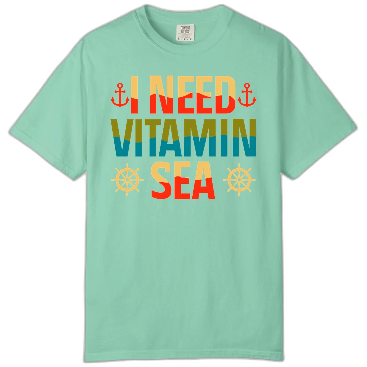 I Need Vitamin Sea Comfort Color T-Shirt in Island Reef