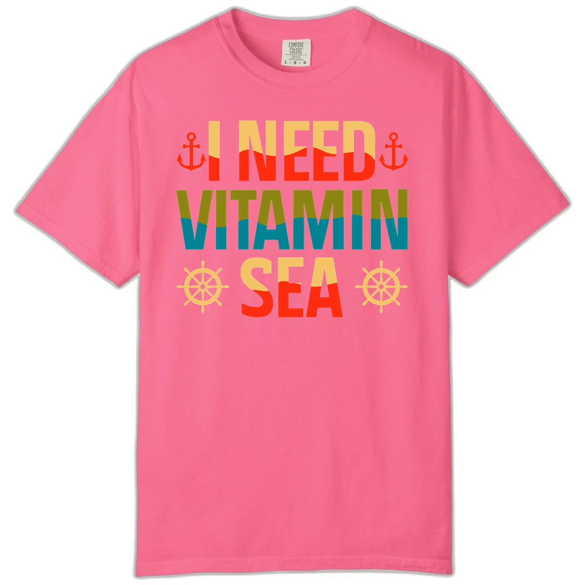 I Need Vitamin Sea Comfort Color T-Shirt in Crunchberry
