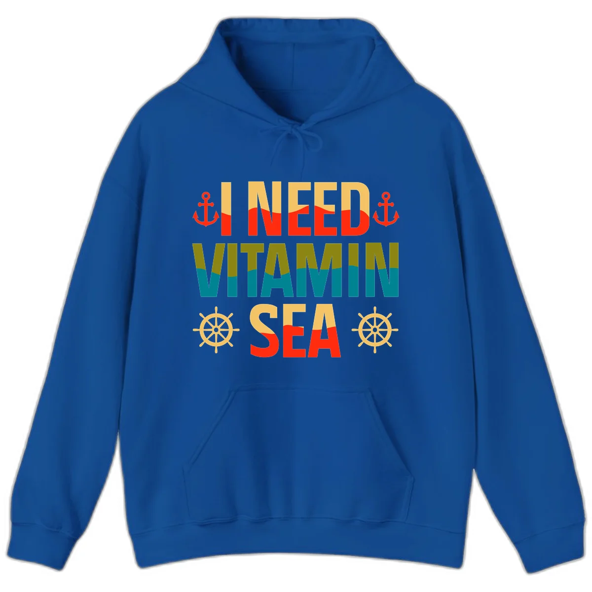 I Need Vitamin Sea Hoodie in Royal