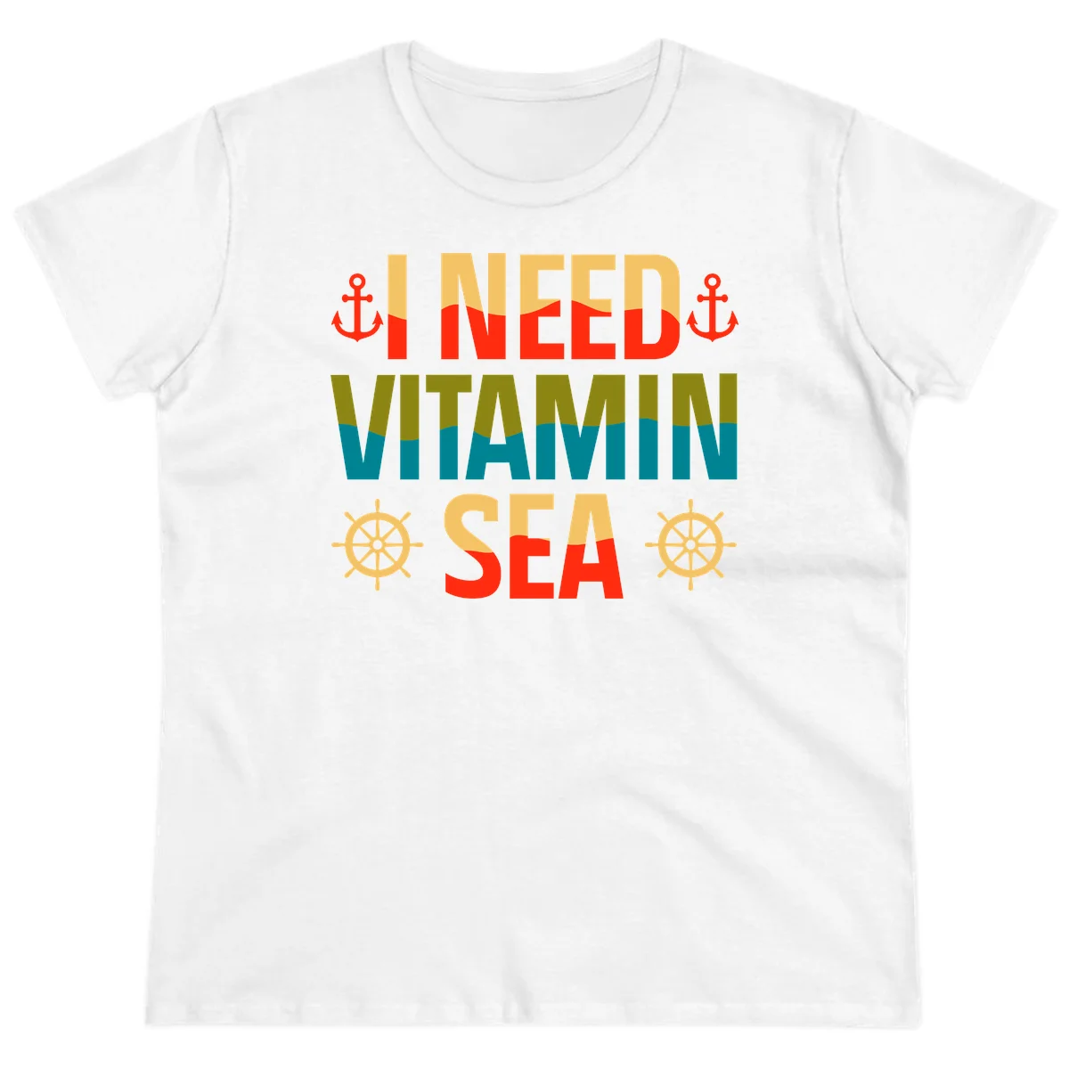 I Need Vitamin Sea Ladies Tee in White