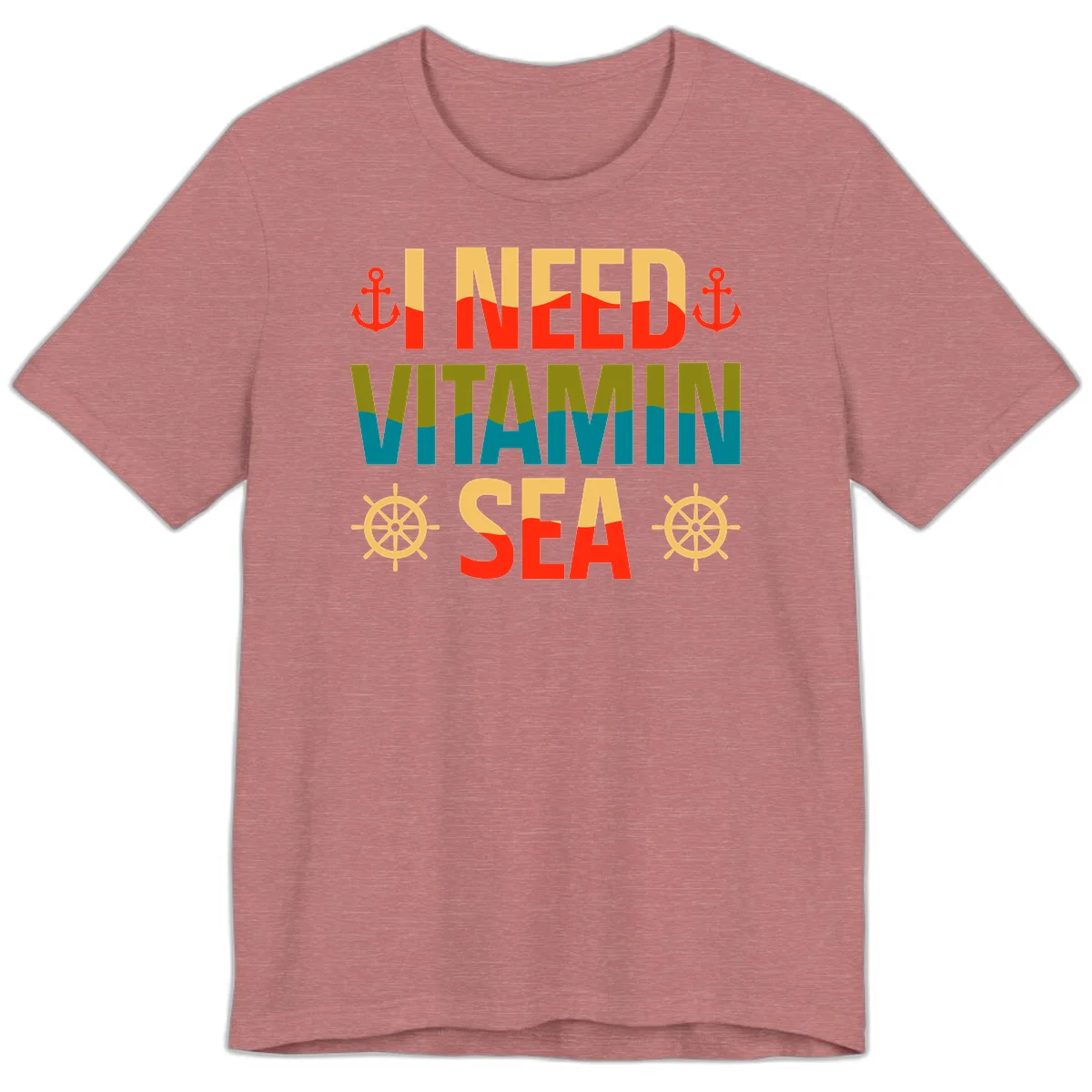 I Need Vitamin Sea Premium T-Shirt in Heather Mauve