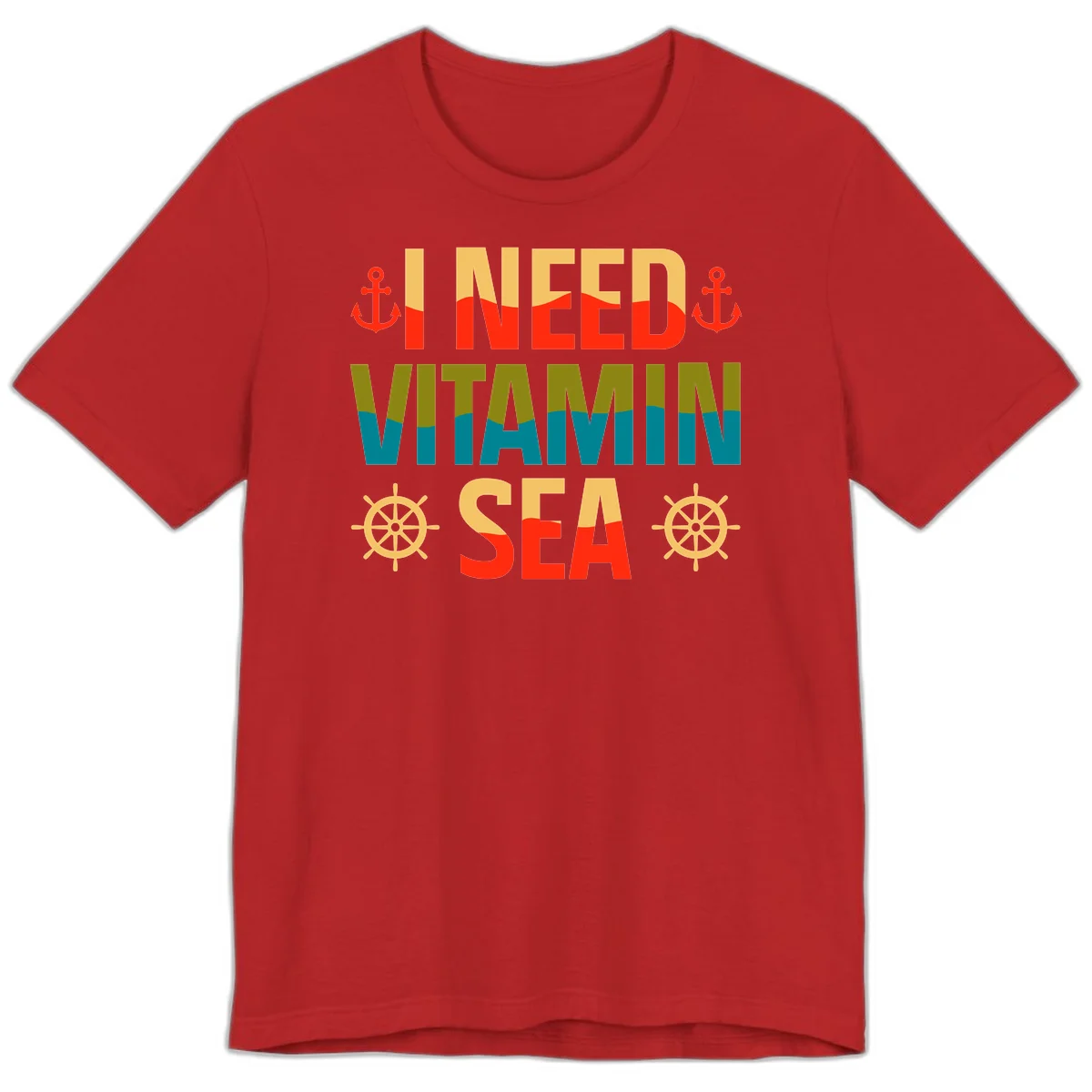 I Need Vitamin Sea Premium T-Shirt in Red