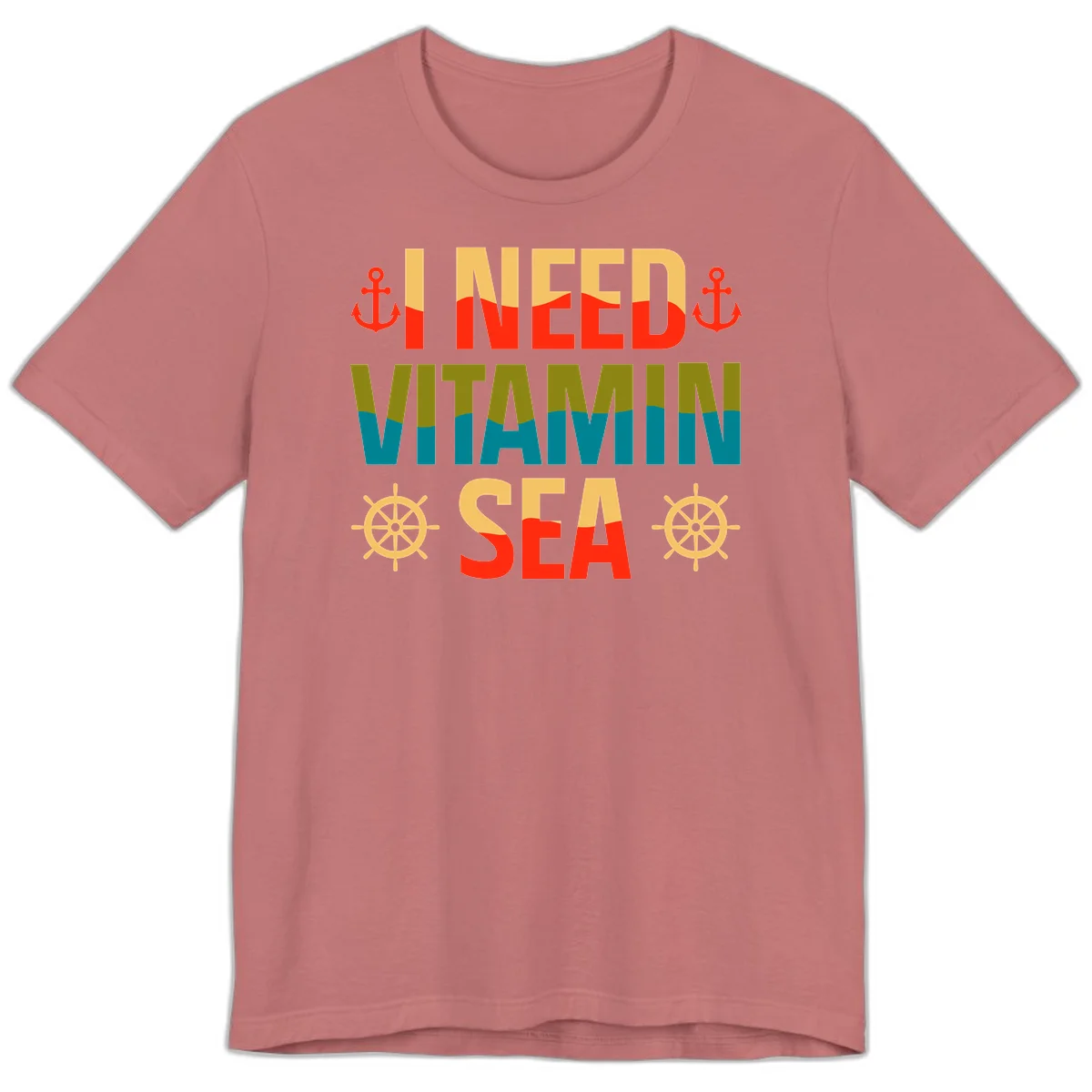 I Need Vitamin Sea Premium T-Shirt in Mauve