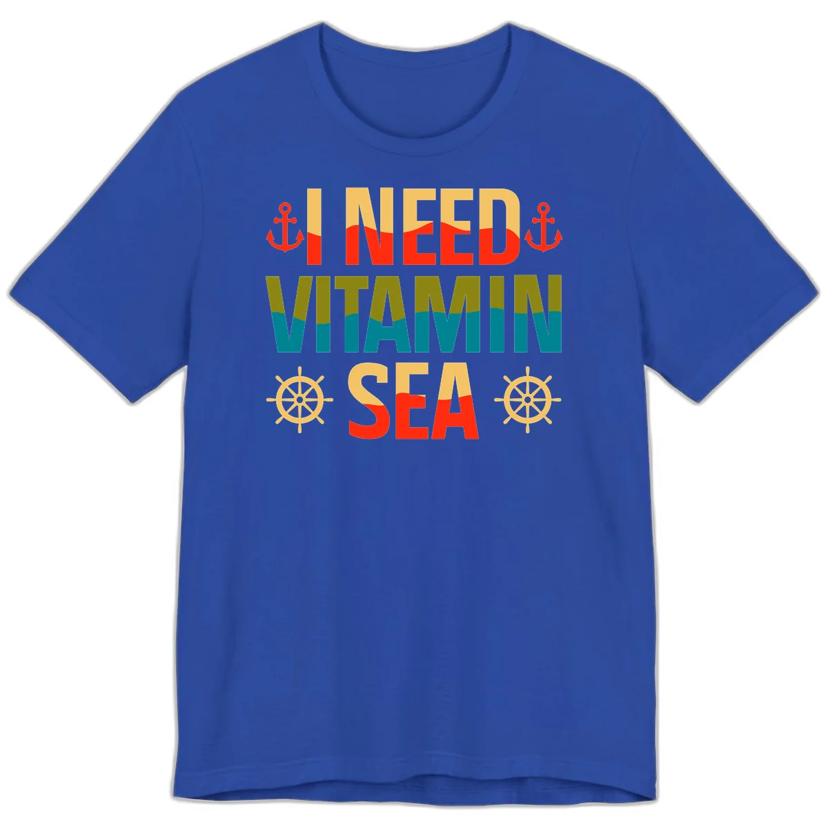 I Need Vitamin Sea Premium T-Shirt in True Royal