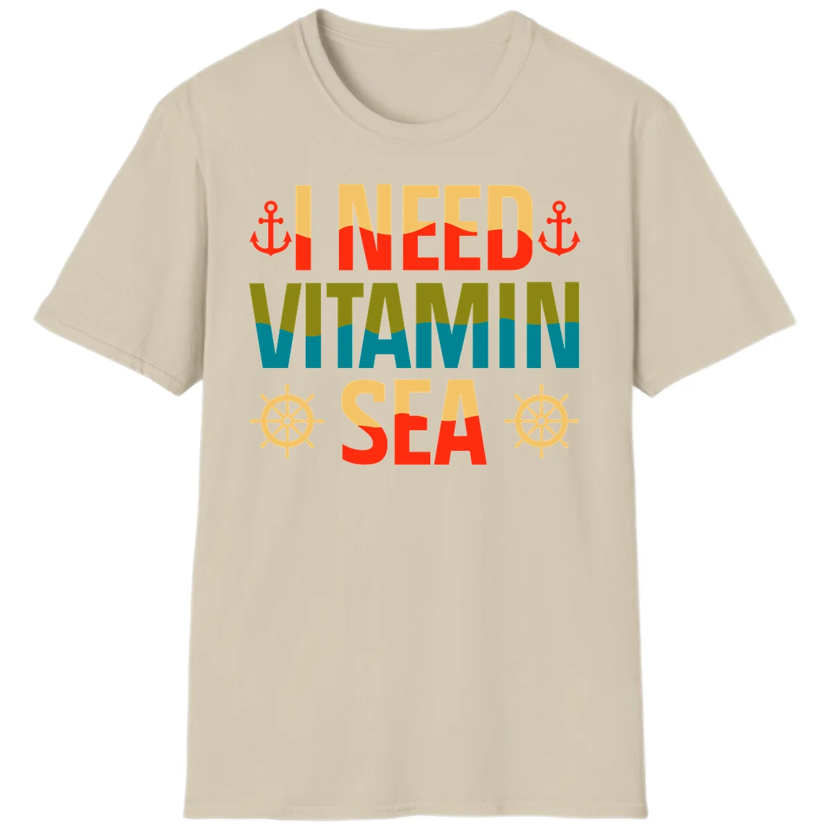 I Need Vitamin Sea T-Shirt in Sand