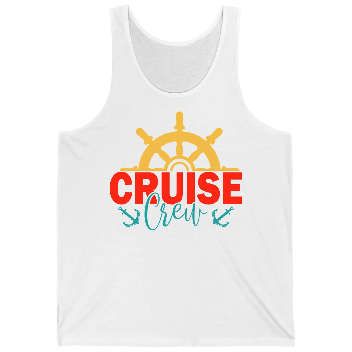 Cruise Shrek Nautical Wheel Design Tank in White