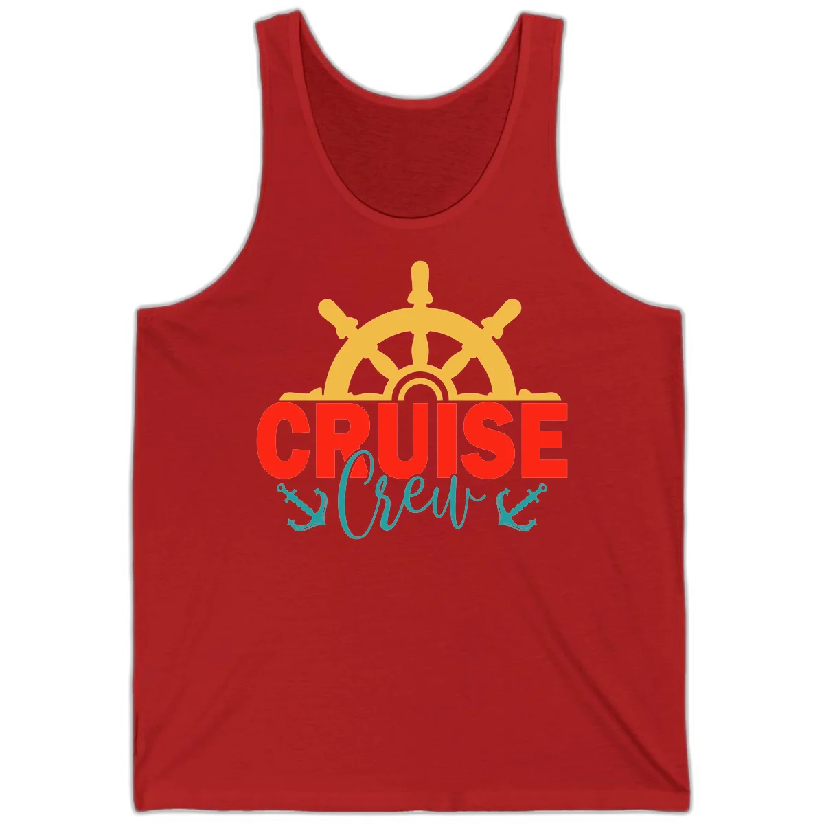 Cruise Shrek Nautical Wheel Design Tank in Red