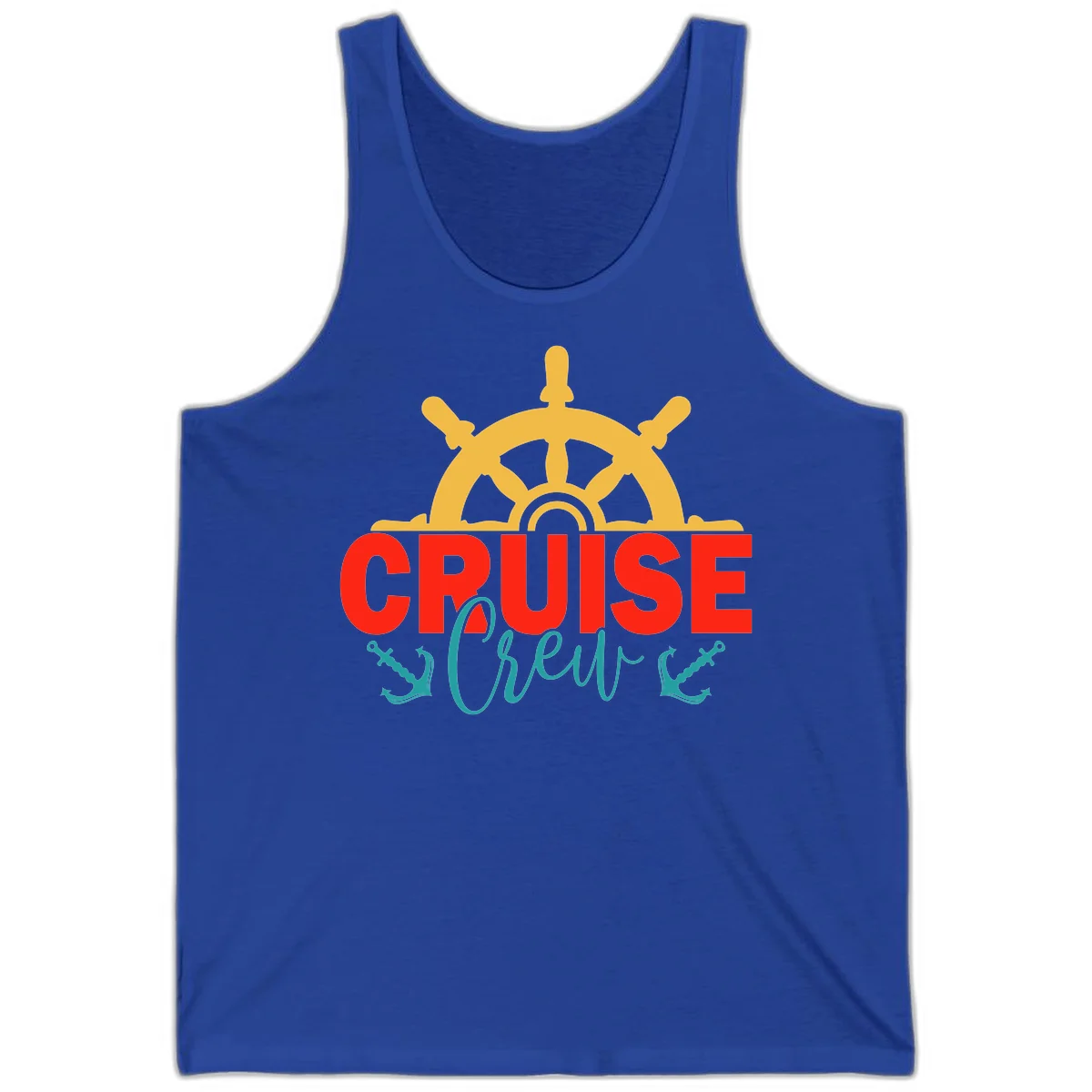Cruise Shrek Nautical Wheel Design Tank in True Royal