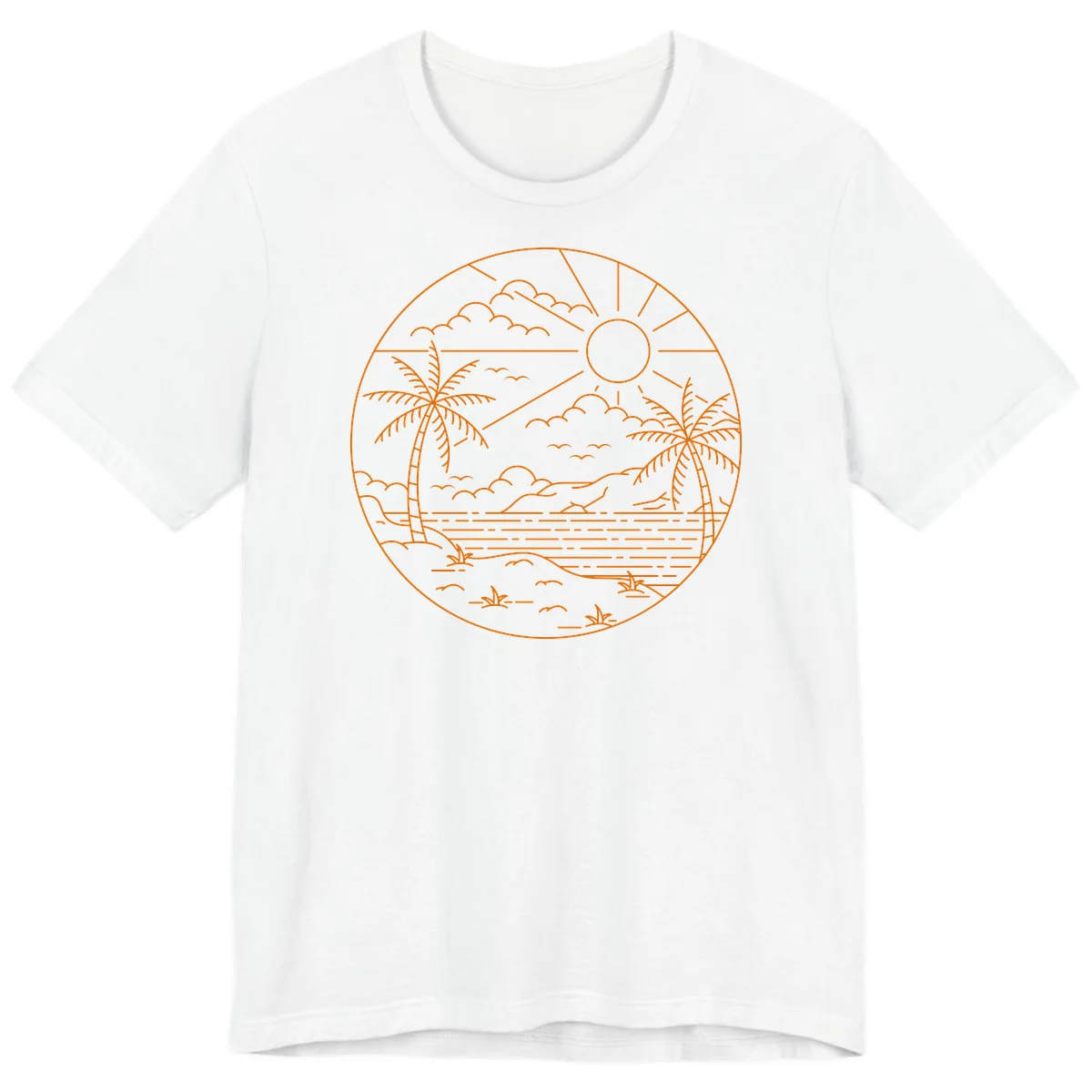 Tropical Paradise Cruise Escape Premium T-Shirt in White