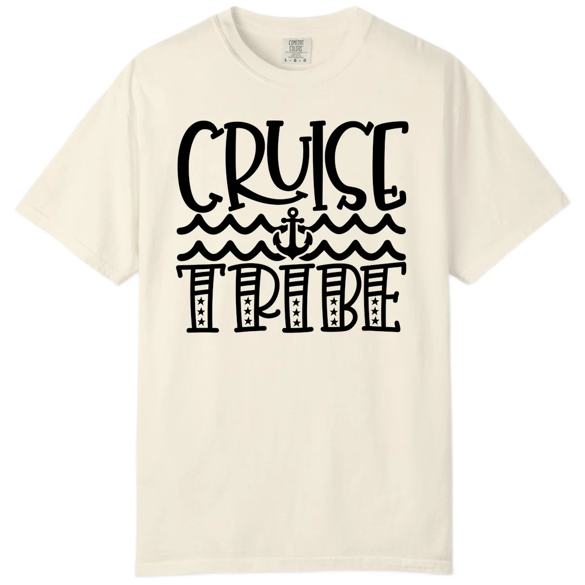 Cruise Tribe Anchor Waves Comfort Color in Ivory