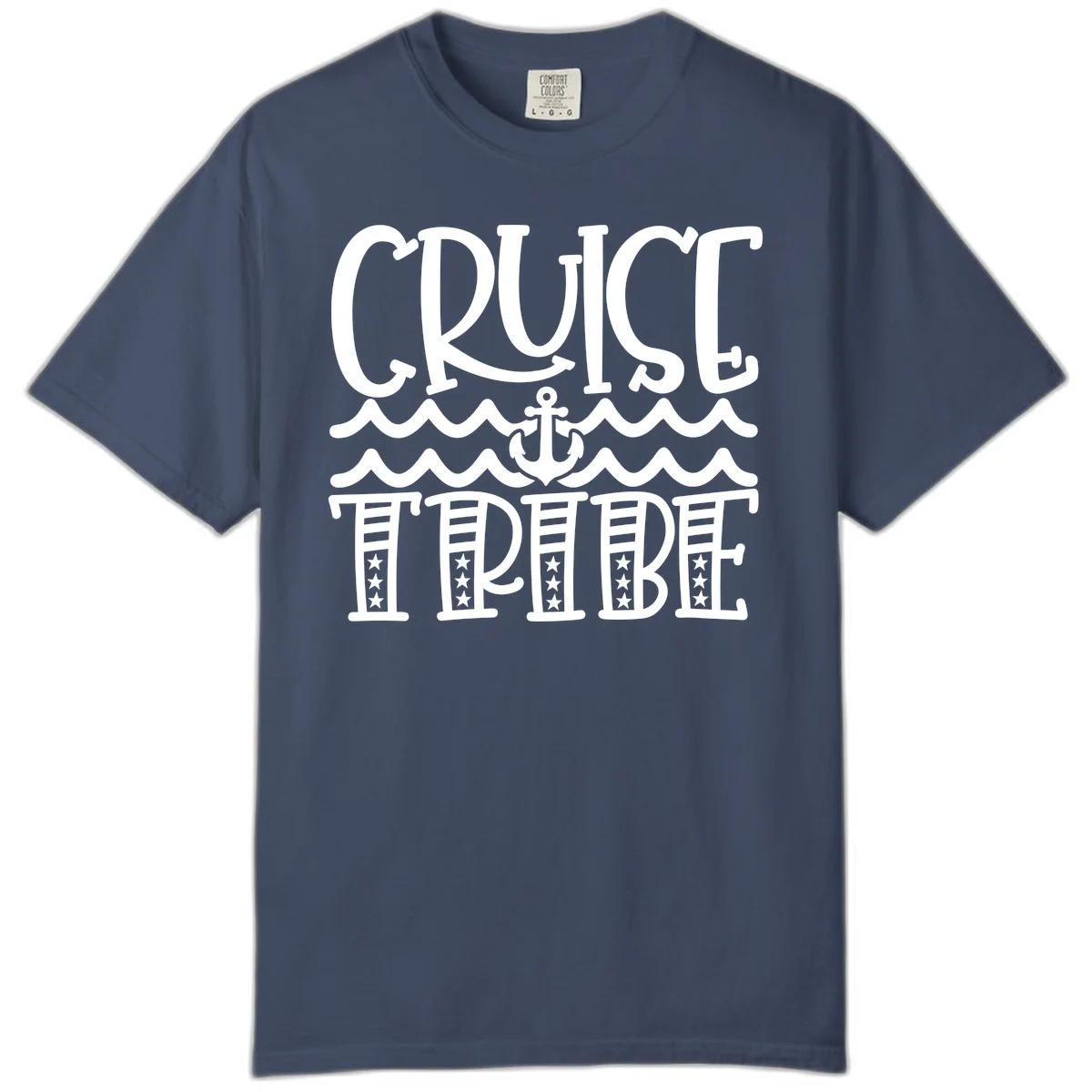 Cruise Tribe Anchor Waves Comfort Color in Midnight