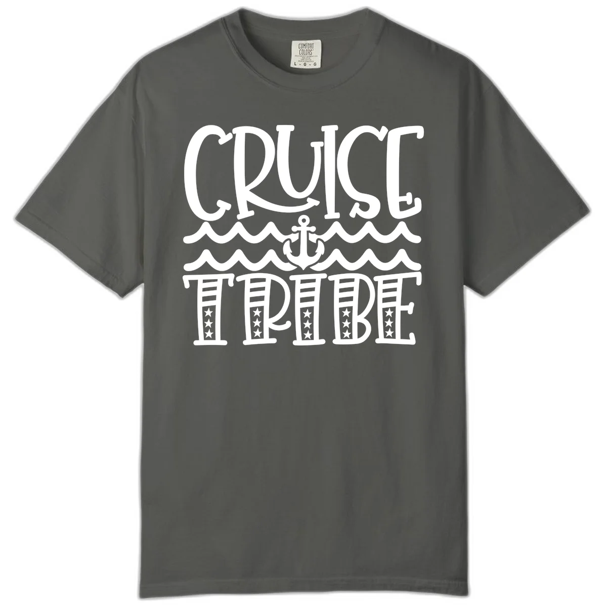 Cruise Tribe Anchor Waves Comfort Color in Pepper